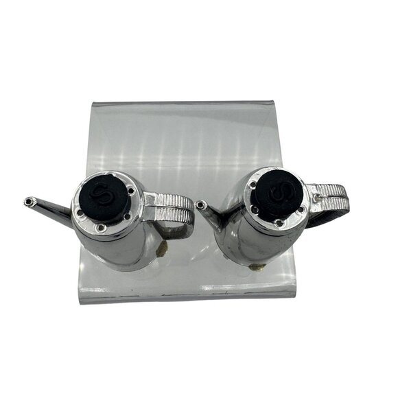 VTG MCM Coffee Percolator Salt & Pepper Shakers Retro Look Plastic - Picture 2 of 6